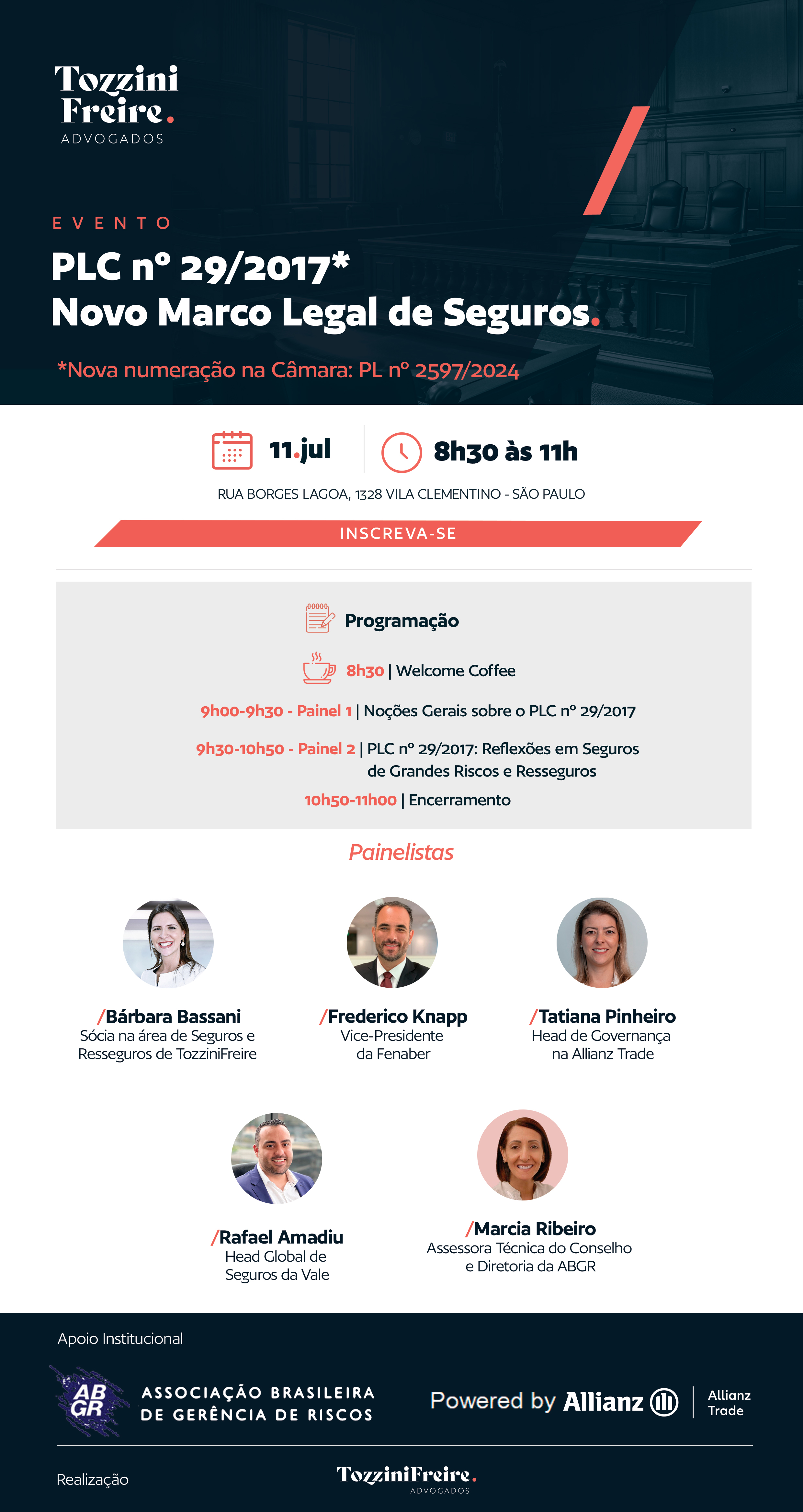 Convite Evento Lei de Seguros 04072024