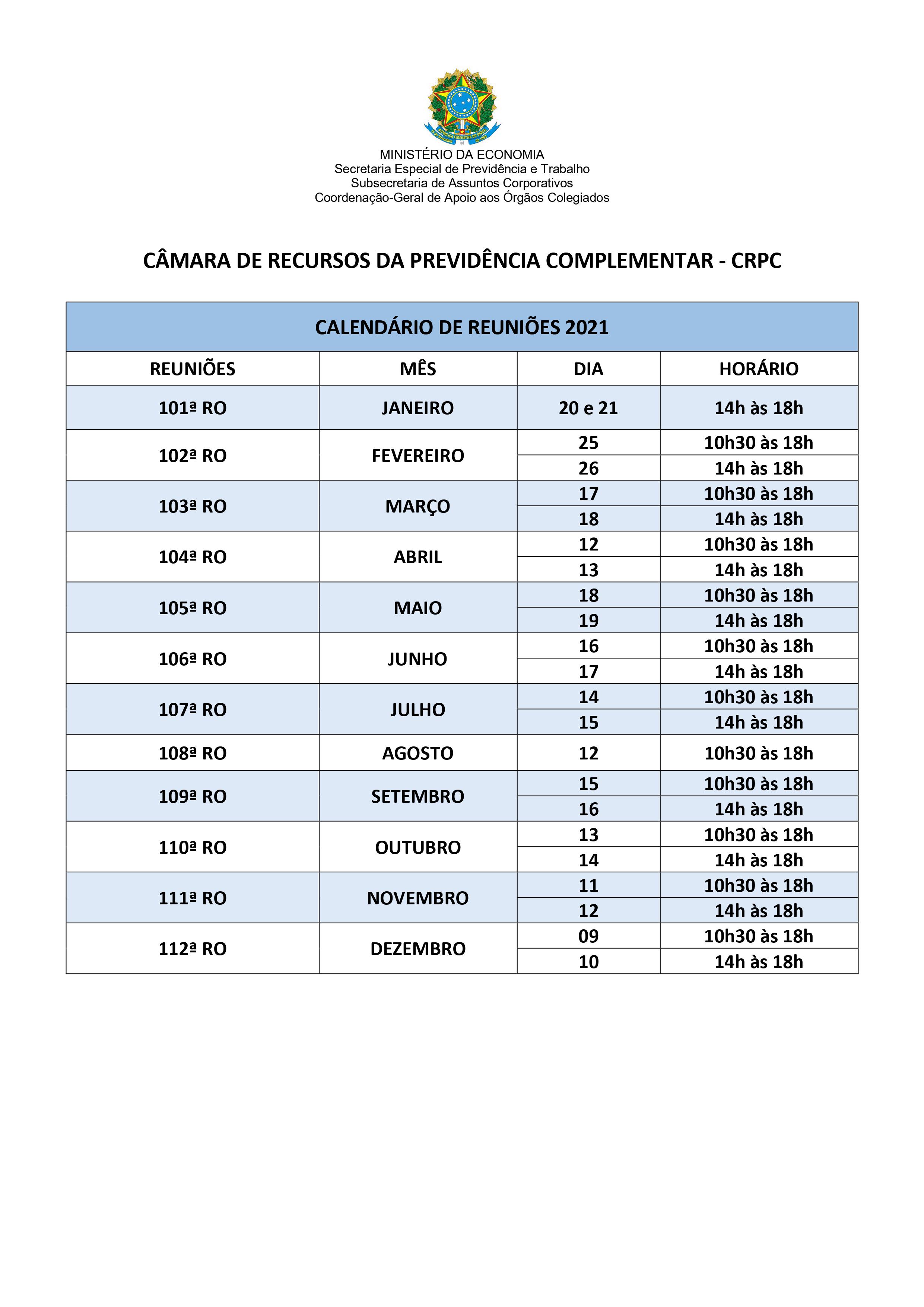 calendario crpc 2021