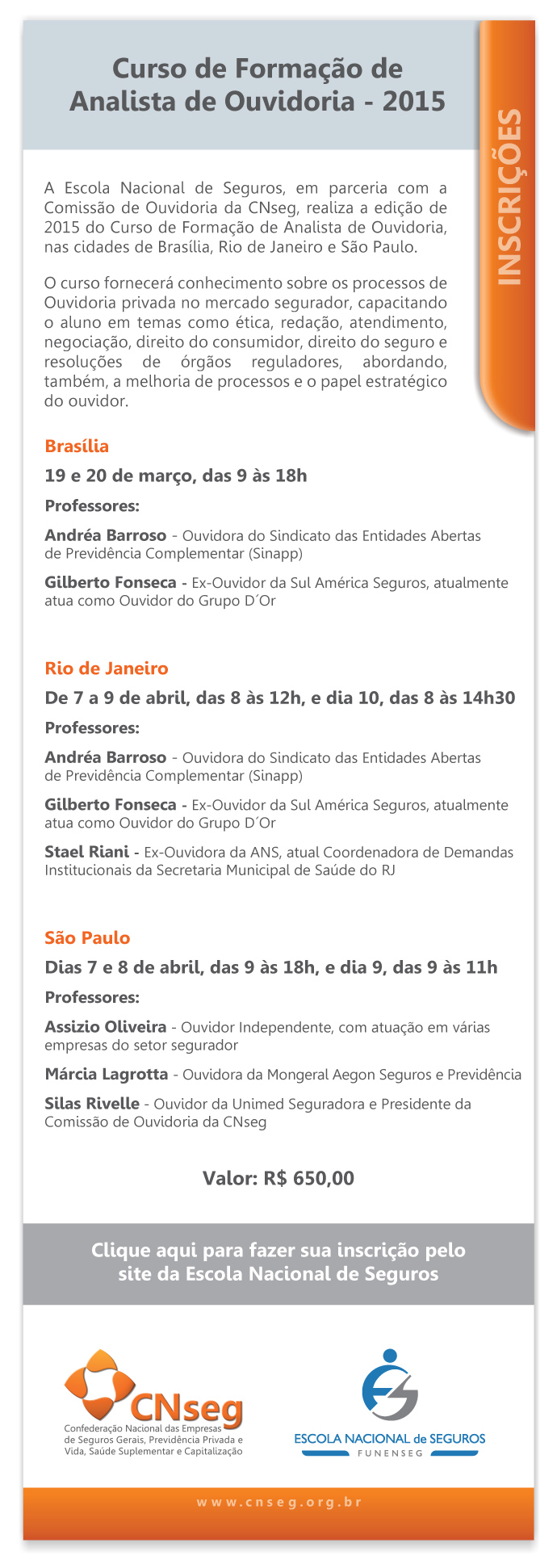 curso analista ouvidoria