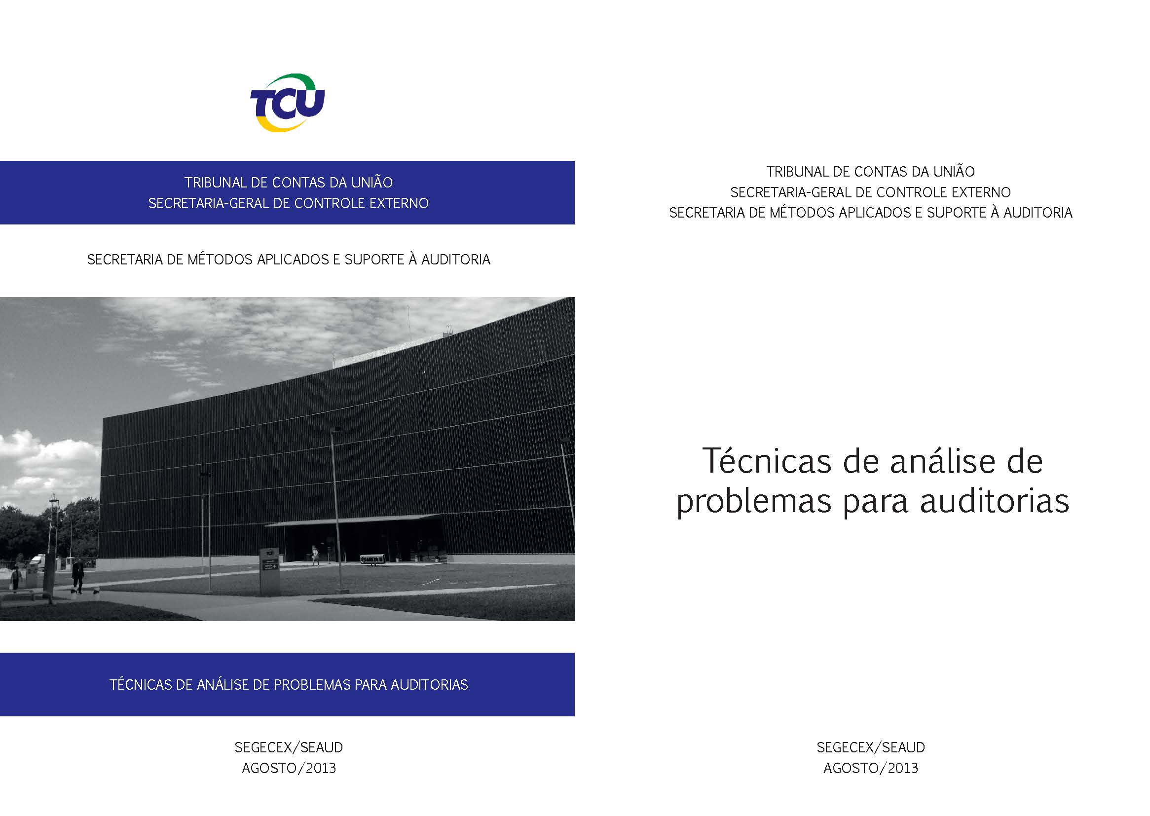 jpeg capa tecnicas analise problemas para auditorias tcu