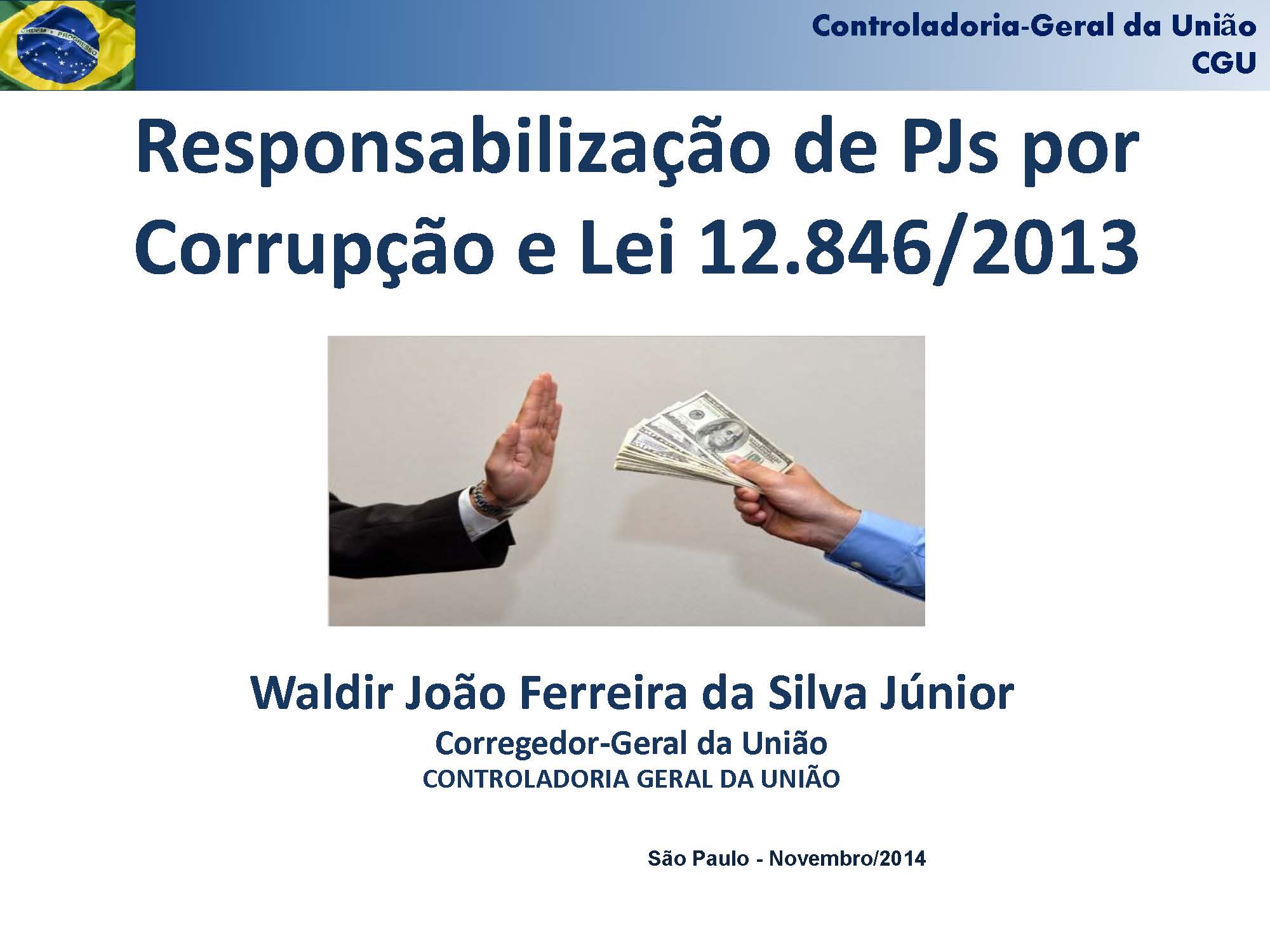 responsabilizacao de pjs por corrupcao e lei 12846 waldir joao